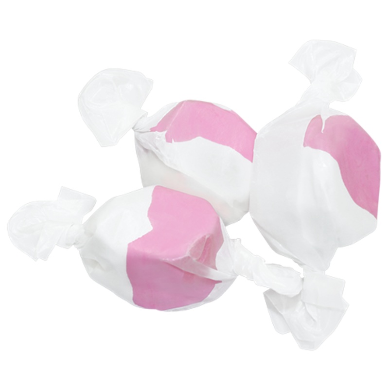 Strawberry & Creme Salt Water Taffy – Bulk Bags 1 lb. Bag