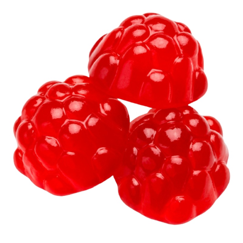 Red Raspberries Gummi Candy – Bulk Bags 1 lb Bag