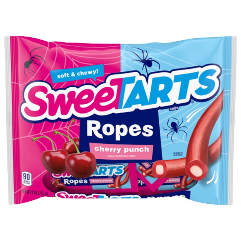 SweeTARTS Cherry Punch Soft & Chewy Ropes Candy Fun Size – 9-oz. Bag