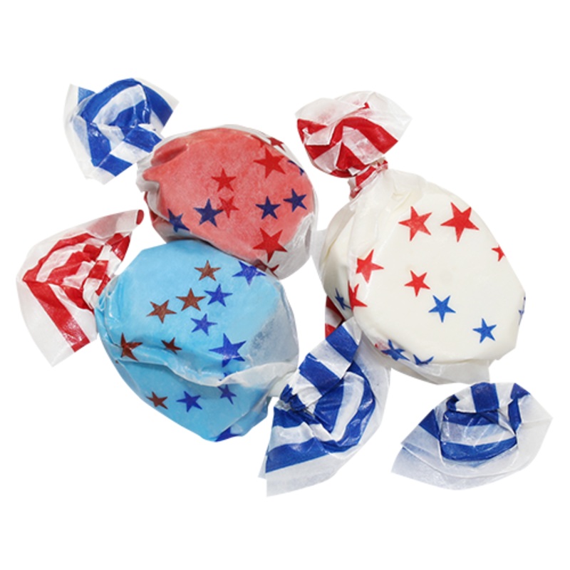 All American Red White & Blue Salt Water Taffy – Bulk Bags 3 Lb. Bulk Bag