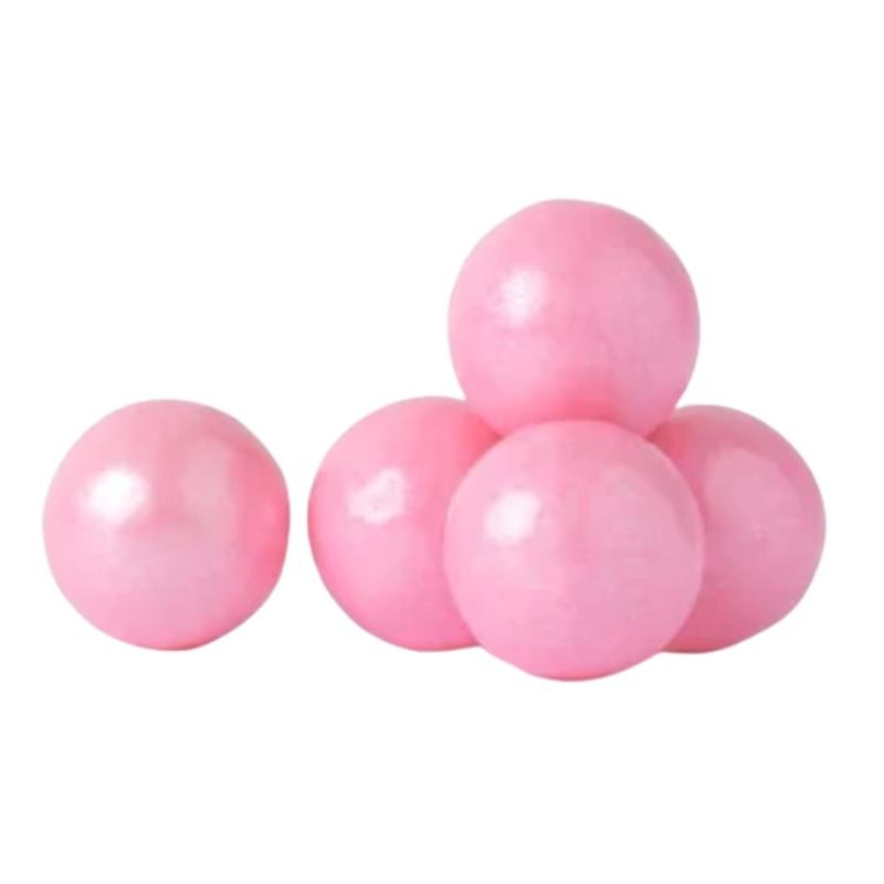 All City Candy 1″ Shimmer Light Pink Gumballs Tutti Frutti 3 lb Bulk Bag