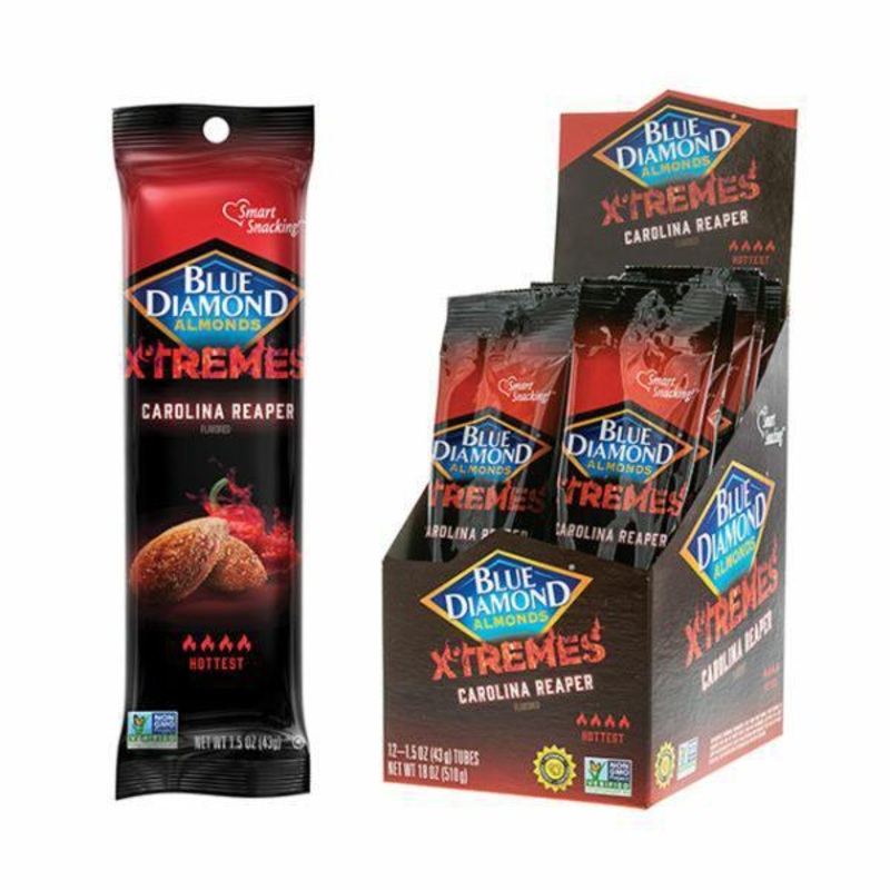 Blue Diamond Xtreme Carolina Reaper Almonds 1.5oz
