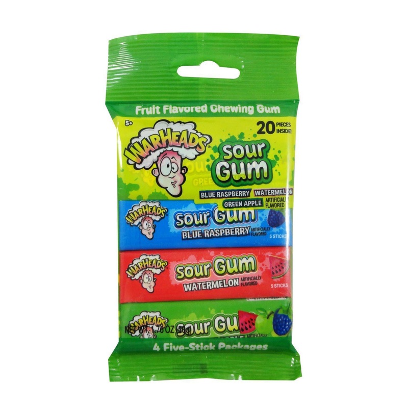 WARHEADS GUM 4pk