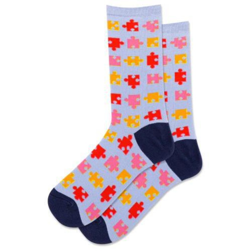 Hot Sox Socks 5-9 Crew Puzzle
