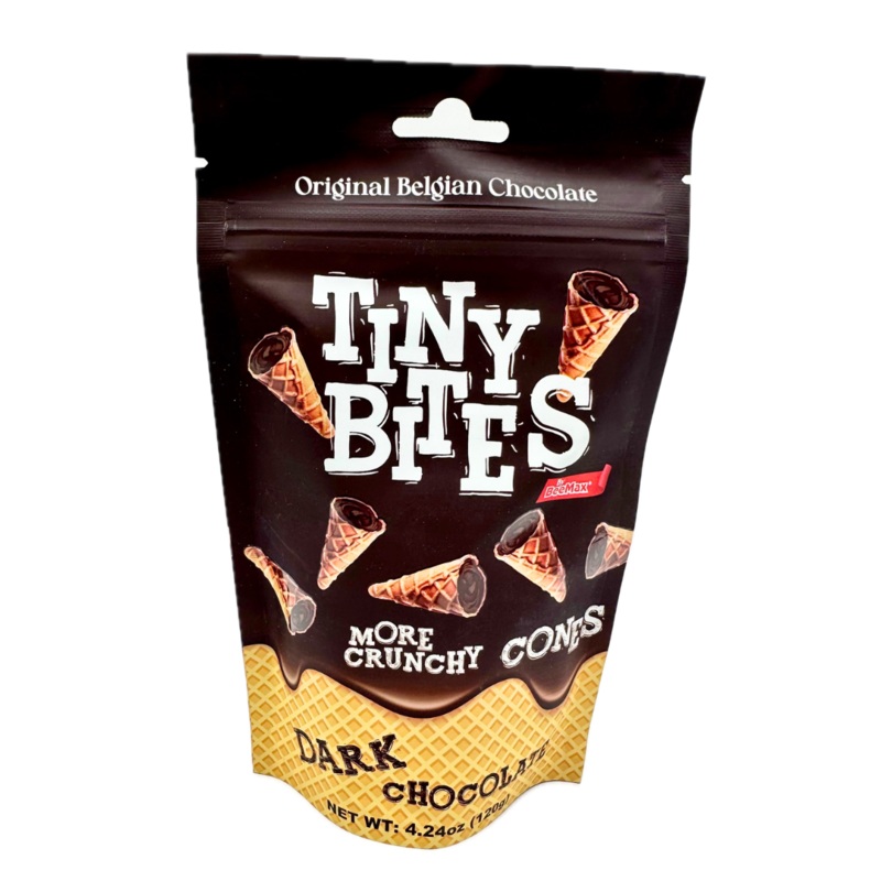 Tiny Bites Mini Waffle Cones with Dark Chocolate – 4.24oz