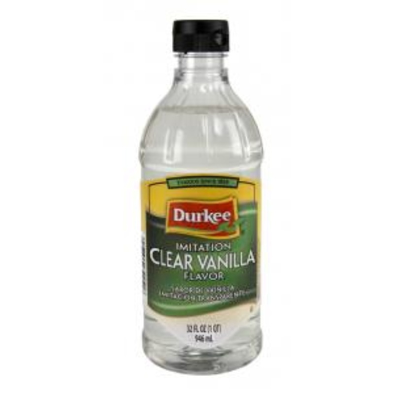 Durkee Clear Imitation Vanilla Flavor – 32 oz. bottle, 6 per case