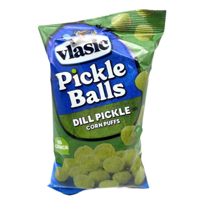 Vlasic Pickle Balls Dill Pickle Corn Puffs  2oz – 12ct