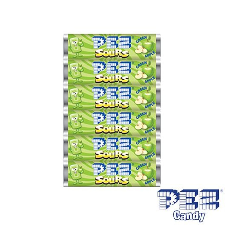 PEZ Sourz Sour Green Apple Candy Refills .29 oz. – 1 lb Bag
