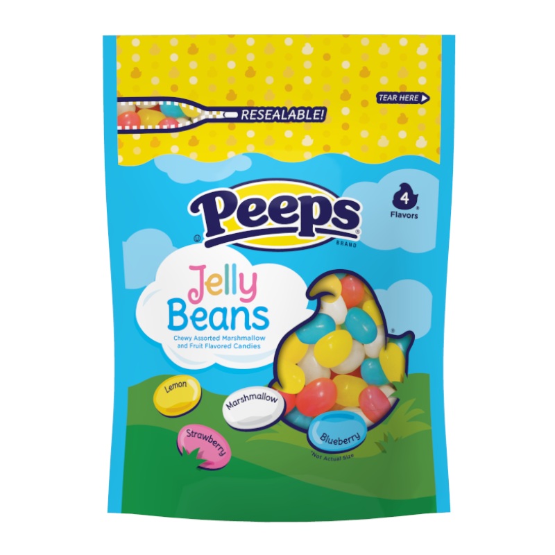 Peeps Jelly Beans – Assorted Chewy Bean Candies – 283g Big Bag