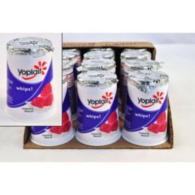 Yoplait Whips Raspberry Mousse, 4 Ounce – 12 per case.