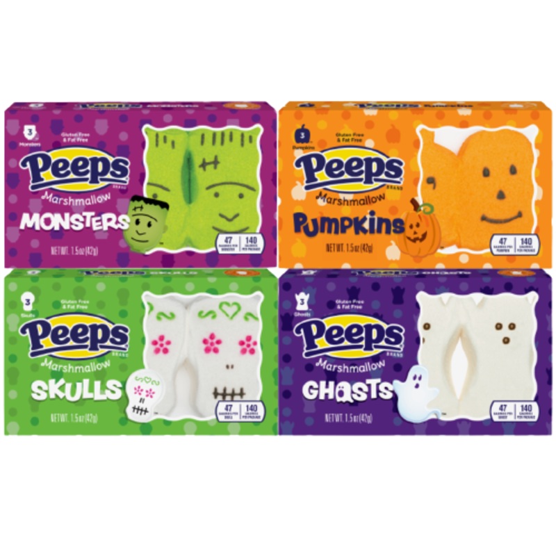 Just Born Halloween Peeps 1.5 oz Pack Pumpkin