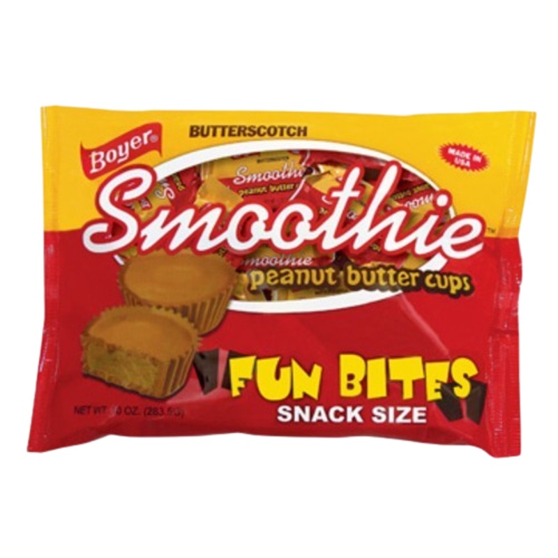 Boyer Butterscotch Smoothie Peanut Butter Cups Fun Bites Snack Size – 10-oz. Bag