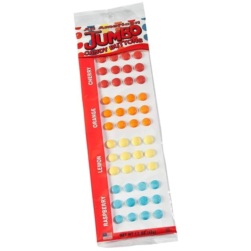 All American Jumbo Candy Buttons 1.5oz – 12ct