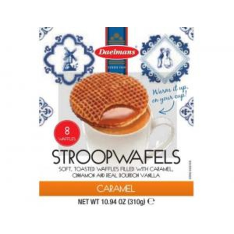 (Price/CASE)Daelmans 03342 Jumbo Caramel Stroopwafel Cube Box Di