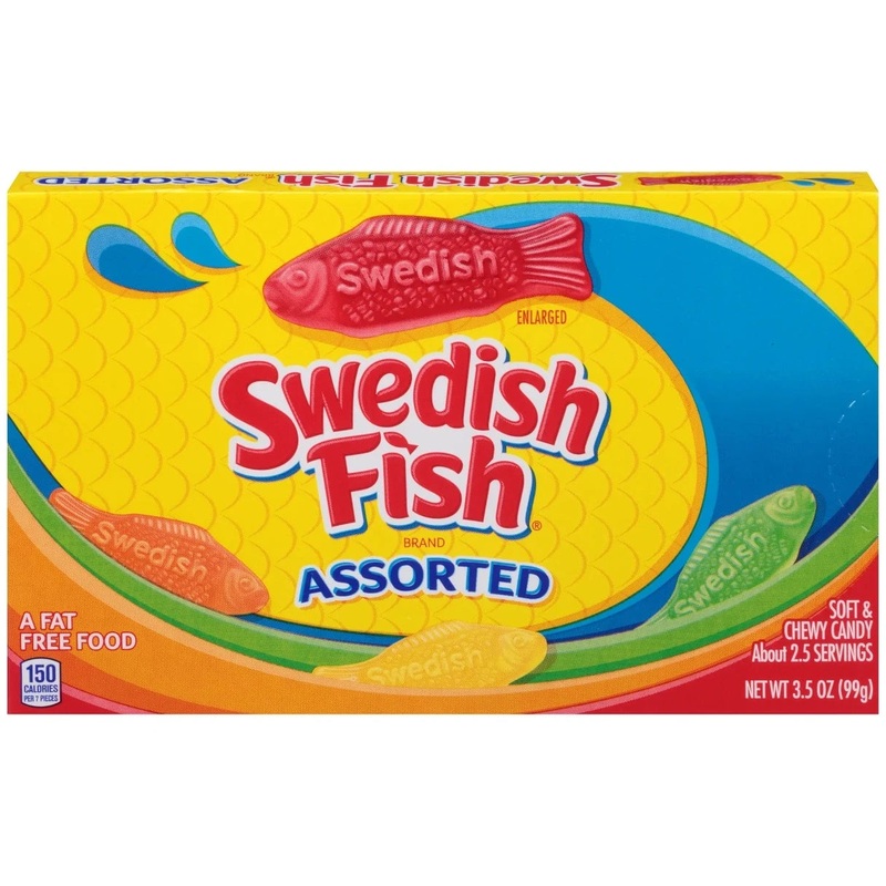 Swedish Fish Assorted Theater Box 3.5oz – 12ct