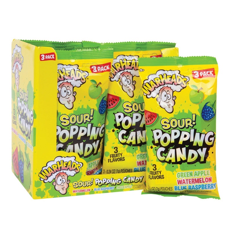 Warheads Sour Popping Candy 0.74oz – 12ct