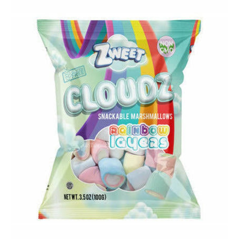 Zweet Cloudz Snackable Marshmallows – Rainbow Layers (3.5oz)