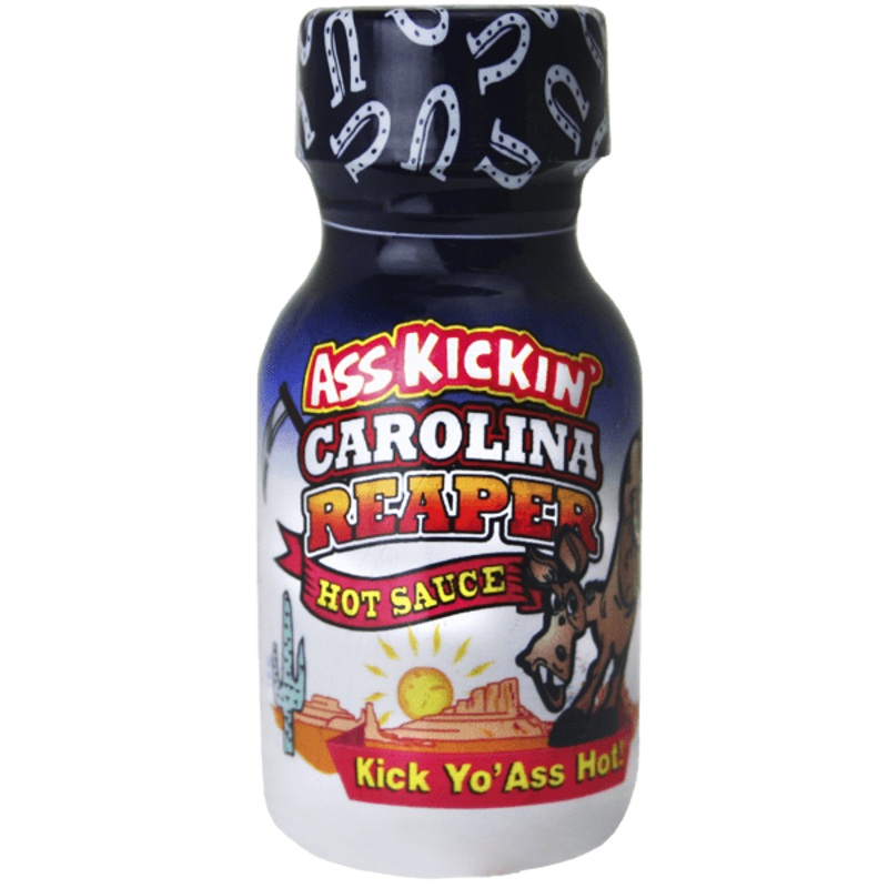 Ass Kickin’ Mini Bottle Carolina Reaper Hot Sauce
