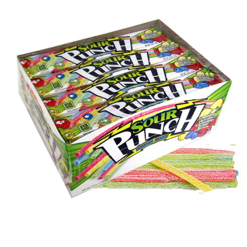 Sour Punch Rainbow Straws 2oz – 24ct