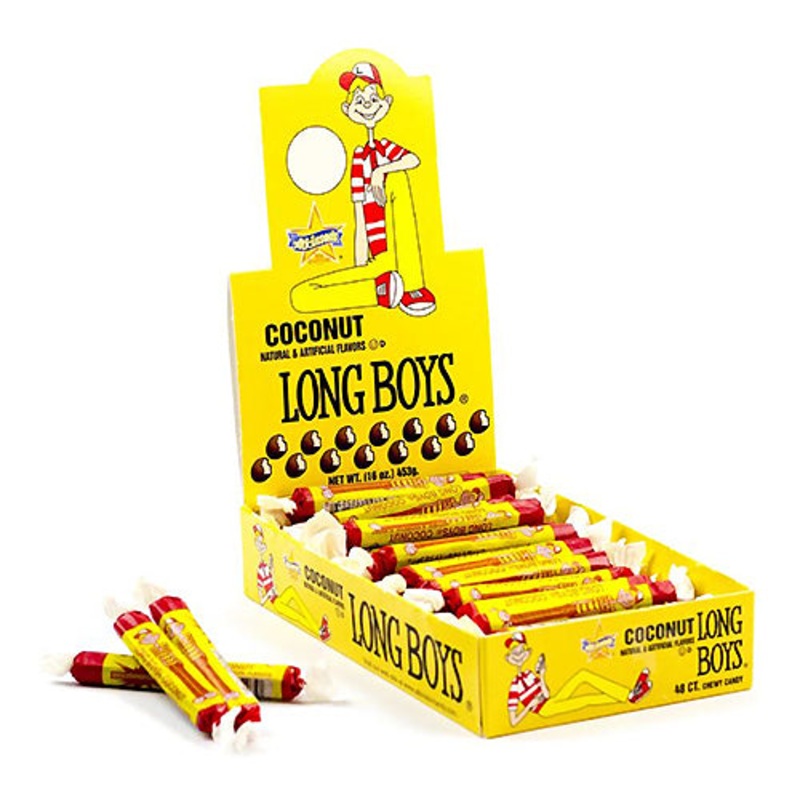 Atkinson’s Coconut Long Boys Chewy Caramel .34 oz 1 Piece