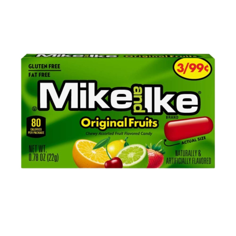 Mike and Ike Original Fruits 0.78 oz. Box 0.78 oz. Box