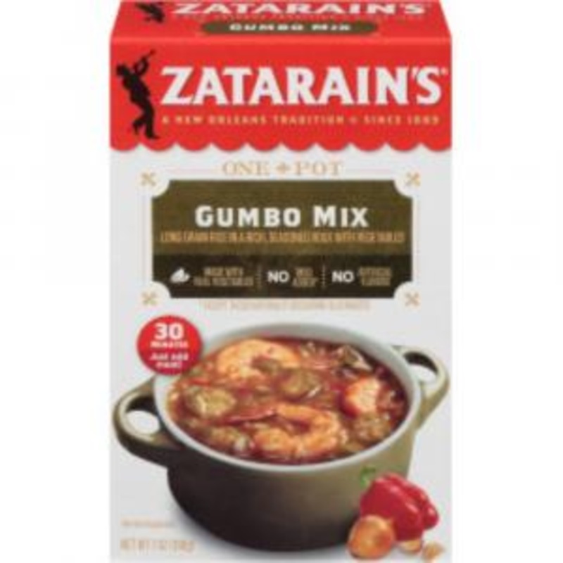 Zatarains Gumbo Mix Served with Rice, 7 Ounce – 12 per case.