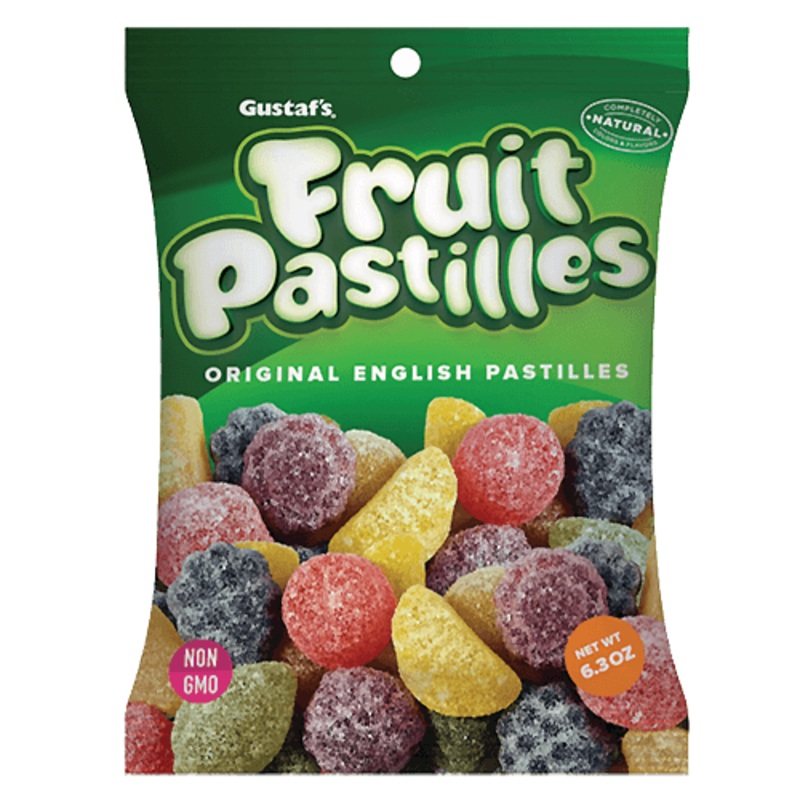 Gustaf’s Fruit Pastilles Original English Pastilles Candy – 6.3-oz. Bag