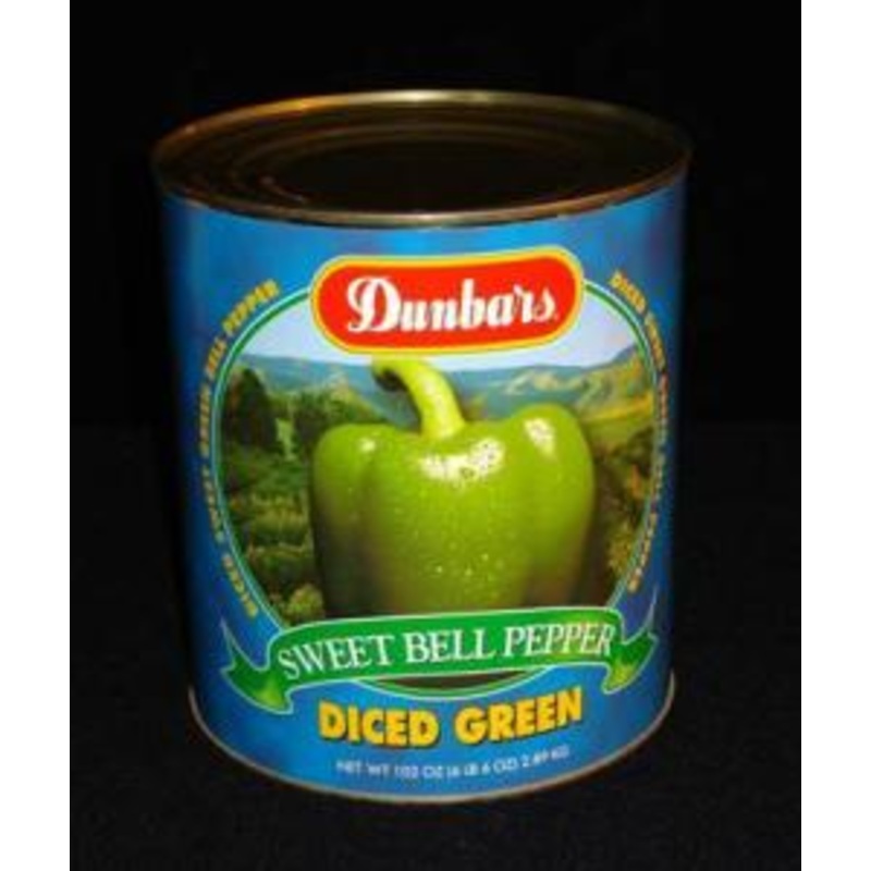 (Price/CASE)Dunbar 02034603060001 Diced Green Peppers