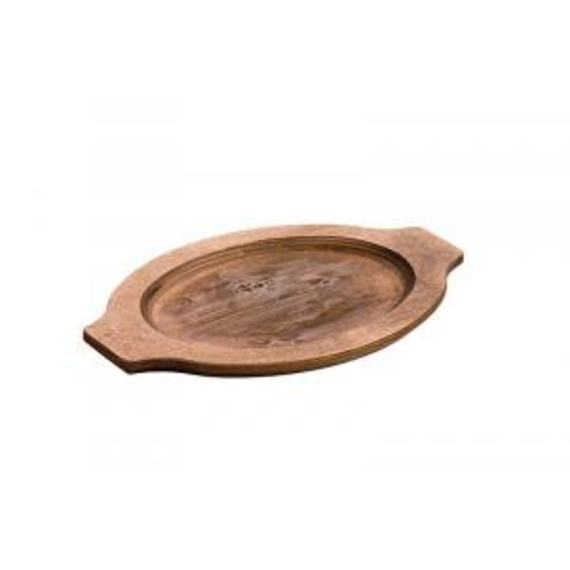 (Price/Case)Lodge UGOH Oval Wood Underliner Walnut Stain 6-1 Eac