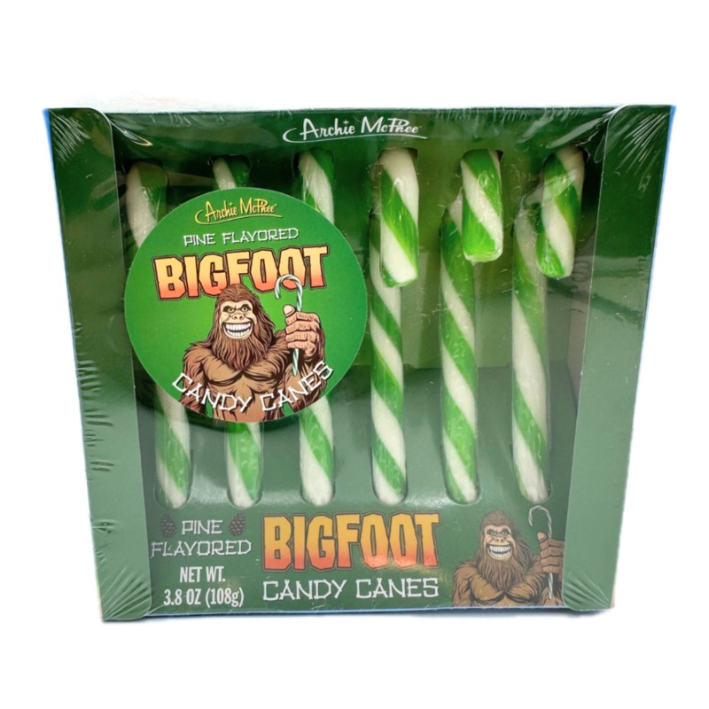 Archie McPhee Bigfoot Candy Canes 3.8oz – 12ct