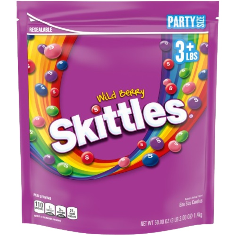Skittles Wild Berry Party Size 50 oz. Bag