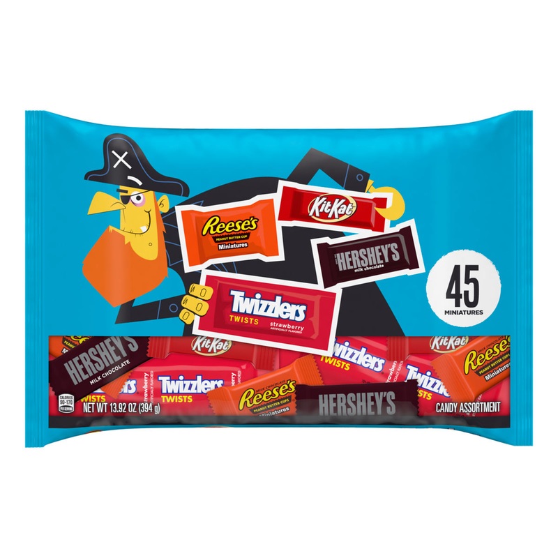 Halloween Variety Reese’s Kit Kat Twizzlers Hershey’s 45 Count Bag