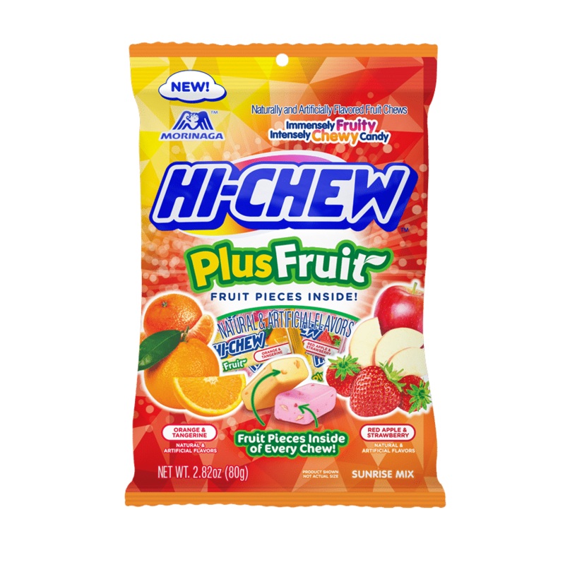 Hi-Chew Plus Fruit Mix Fruit Chews – 2.82-oz. Bag