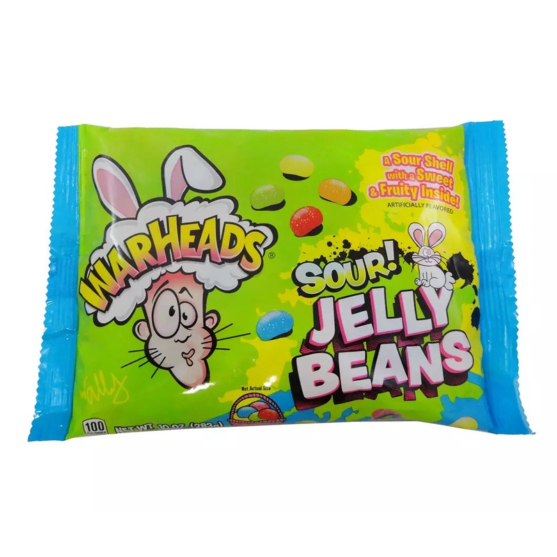 Warheads Sour Jelly Beans 10oz – 12ct