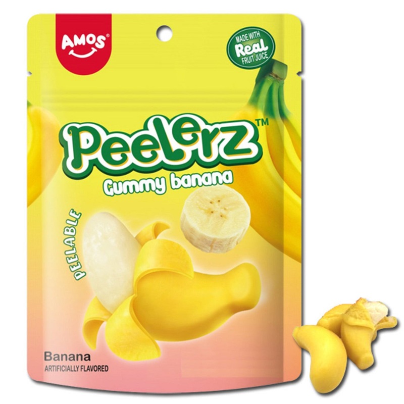 Amos Peelerz Gummy Banana 6oz – 12ct