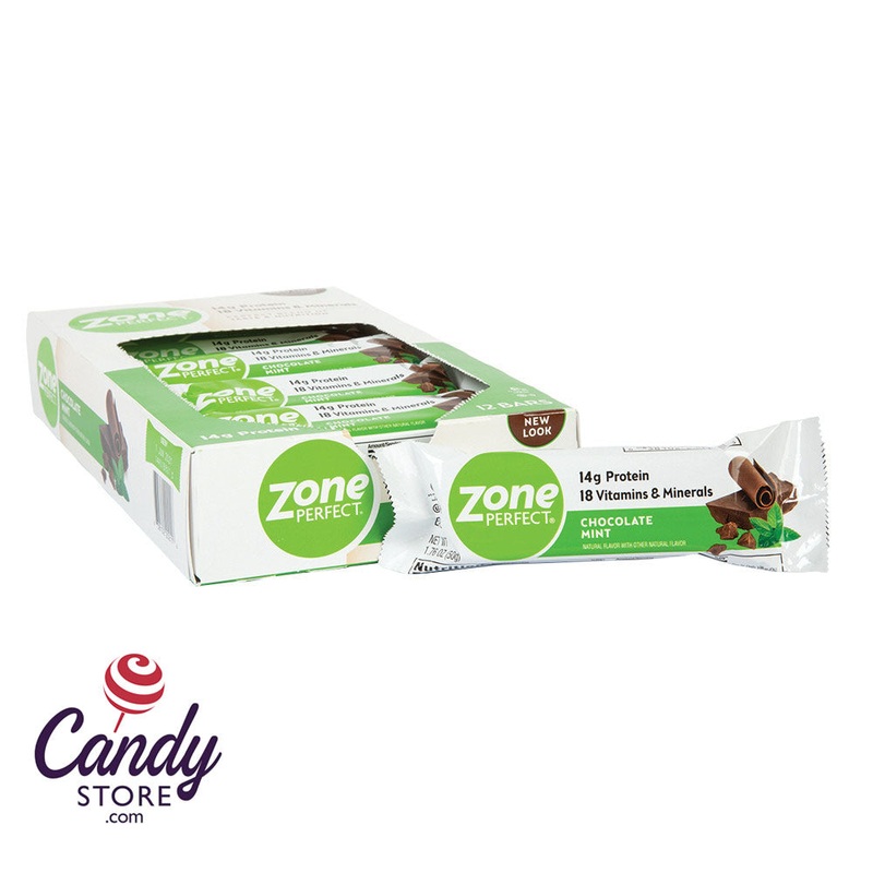 Zone Bars Chocolate Mint Bar 1.76oz – 12ct