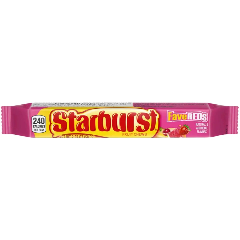 Starburst Fruit Chews FaveREDS – 2.07-oz. Bar 1 Bar
