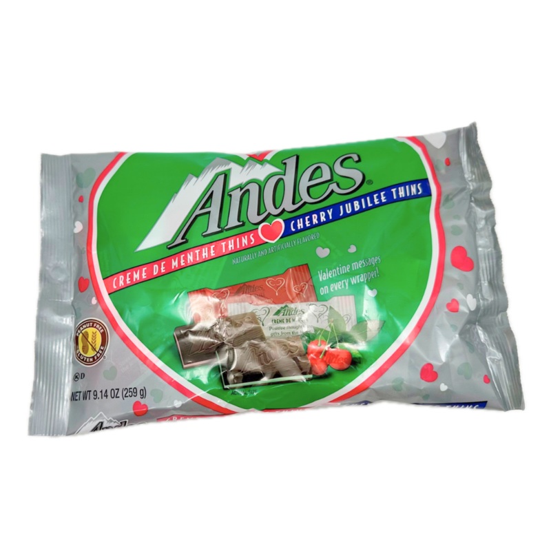 Andes Creme de Menthe and Cherry Jubilee Thins 9.14oz – 6ct