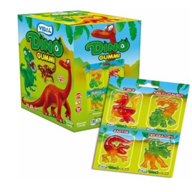 Vidal Gummi Dino 4 pack