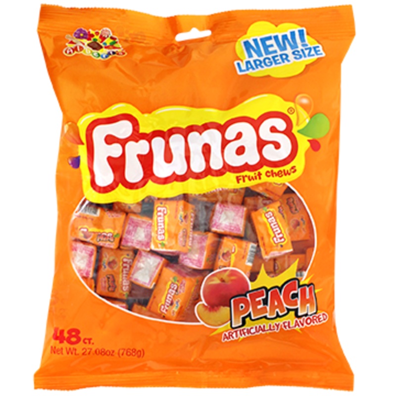 Albert’s Frunas Peach 48 count 27.08 oz. Bag