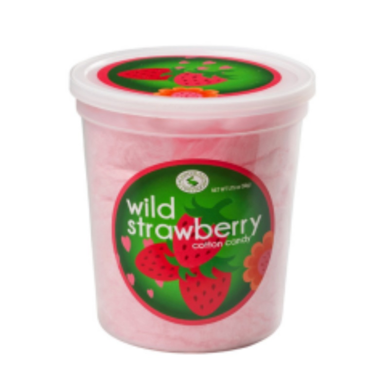 Wild Strawberry Cotton Candy  1.75oz – 12ct