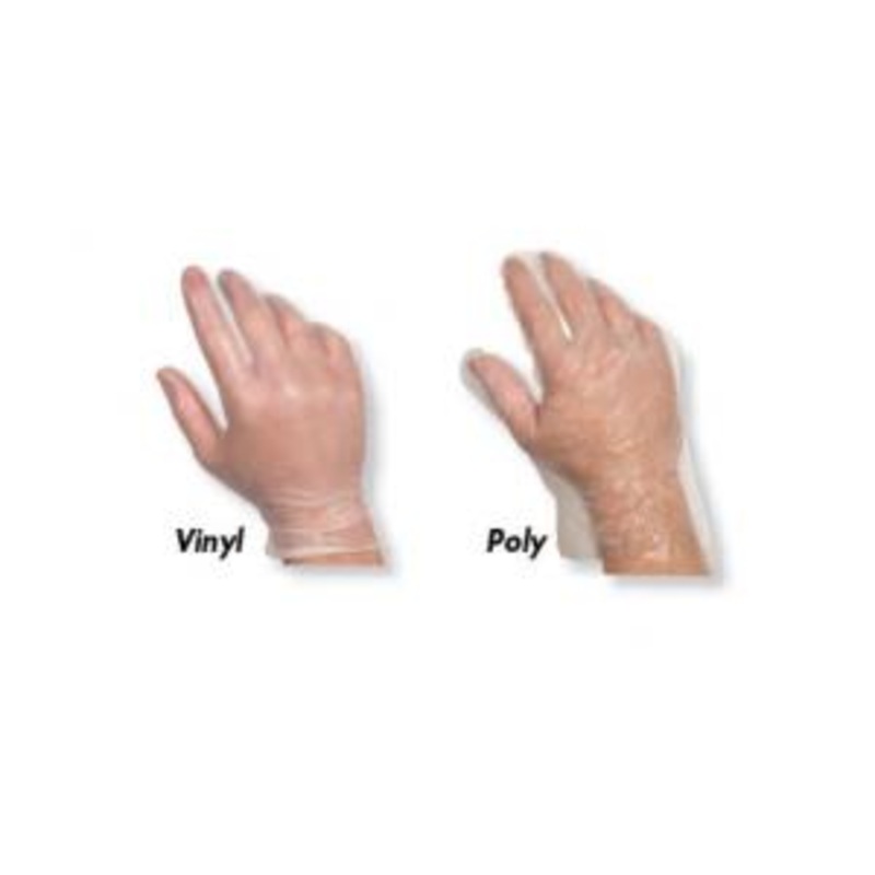 Handgards Eclipse Value Small POWDERED Vinyl Glove – 100 per pack – 10 packs per case.