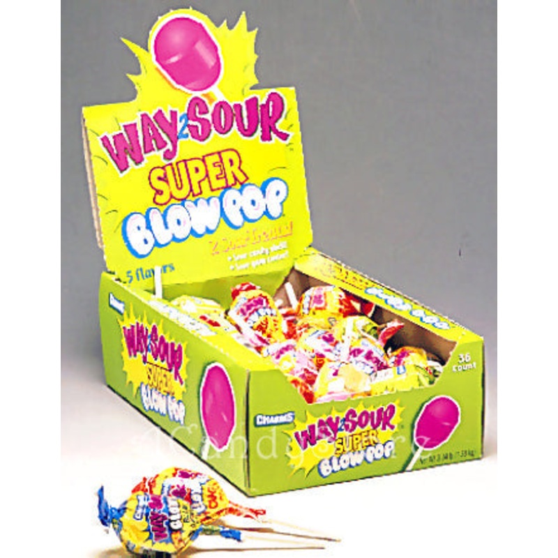 Super Way-2-Sour Blow Pops – 36ct
